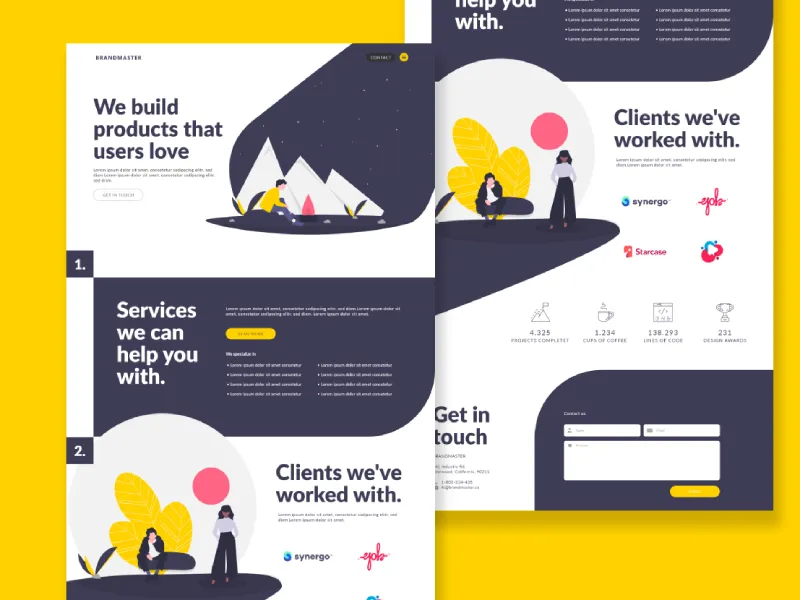 Brandmaster Agency landingpage design