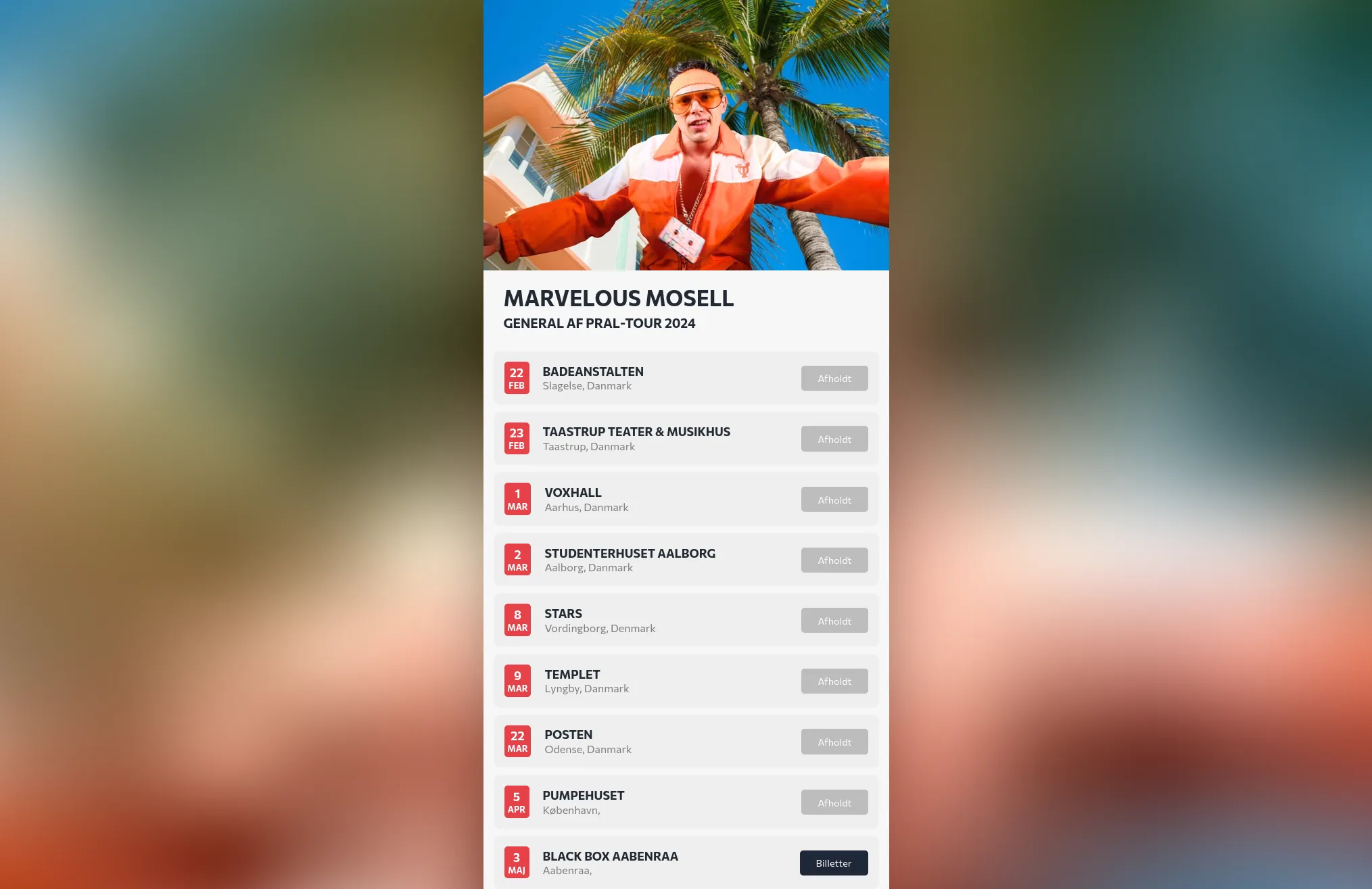Marvelous Mosell på BBTix